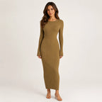 Vestido Feminino Longo Tricô Elegante – Olga