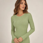Vestido Feminino Longo Tricô Elegante – Olga