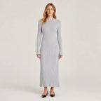 Vestido Feminino Longo Tricô Elegante – Olga