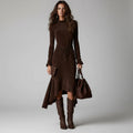 Vestido Longo Feminino Amarração na Cintura Camille