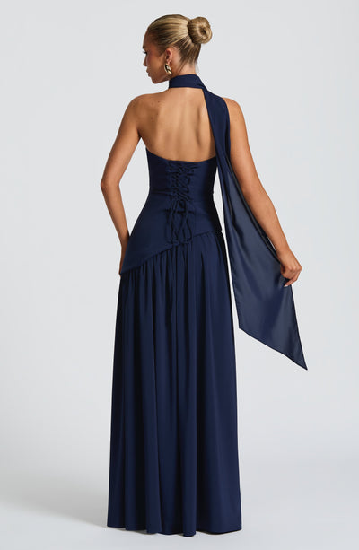 Vestido Feminino Longo Sem Alças Crepe – Mya