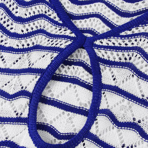 Vestido Saida de Praia Curto Elegante Listrado