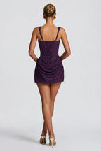 Vestido Feminino Curto Corset Drapeado – Chiara