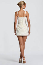 Vestido Feminino Curto Corset Drapeado – Chiara