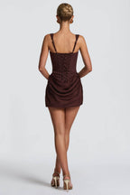 Vestido Feminino Curto Corset Drapeado – Chiara