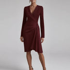 Vestido Curto Tubinho Plissado Vistella