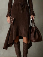 Vestido Longo Feminino Amarração na Cintura Camille