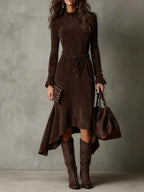 Vestido Longo Feminino Amarração na Cintura Camille