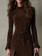 Vestido Longo Feminino Amarração na Cintura Camille