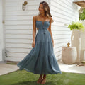 Vestido Feminino Midi Chiffon Alça Ajustável – Pauline