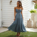 Vestido Feminino Midi Chiffon Alça Ajustável – Pauline