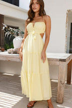 Vestido Feminino Midi Chiffon Alça Ajustável – Pauline