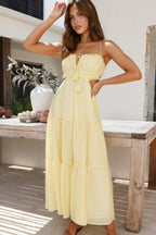Vestido Feminino Midi Chiffon Alça Ajustável – Pauline