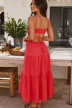 Vestido Feminino Midi Chiffon Alça Ajustável – Pauline