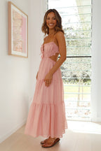 Vestido Feminino Midi Chiffon Alça Ajustável – Pauline